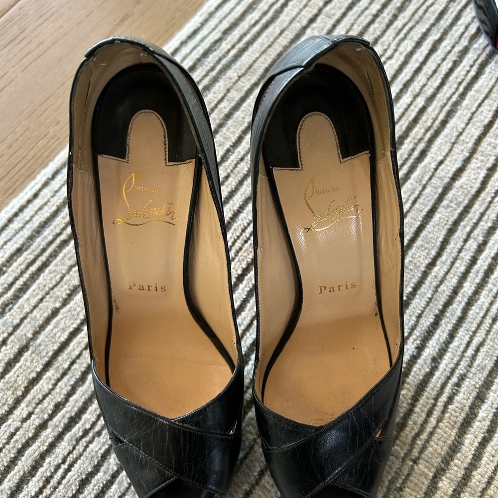 Christian Louboutin Black Patent Leather Heels